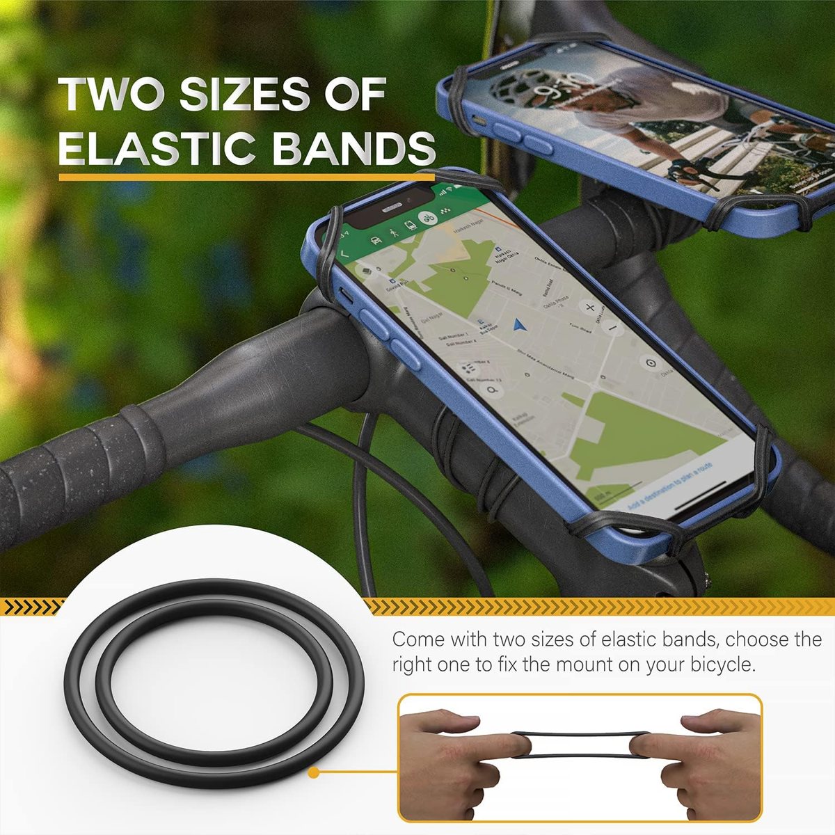 2-in-1 Quick-Release Bike Mount for Phones & Garmin Edge — view 3