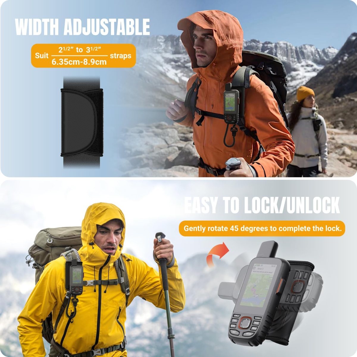 Backpack Tether Mount for Garmin eTrex, GPSMAP & Rino — view 5
