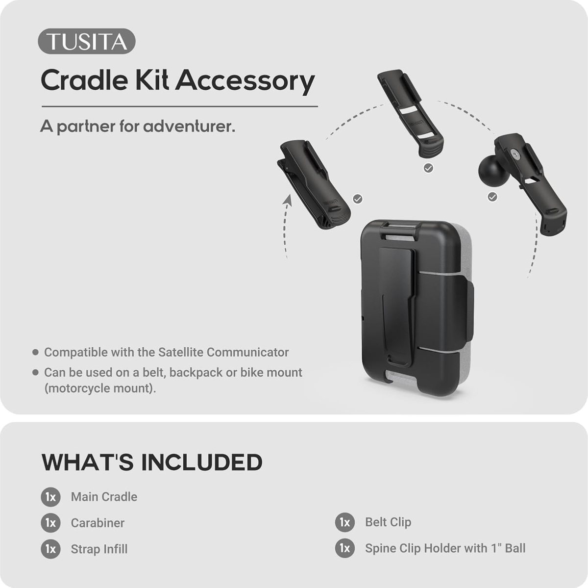 Cradle Kit for ZOLEO Satellite Communicator — view 2