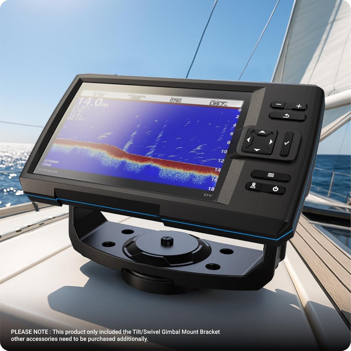 Fish Finder Tilt & Swivel Gimbal Mount for Garmin Striker & ECHOMAP — view 5