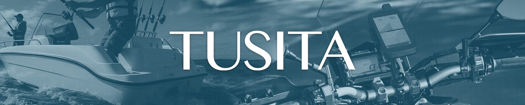 TUSITA — GPS mounts on a fishing boat and a motorcycle