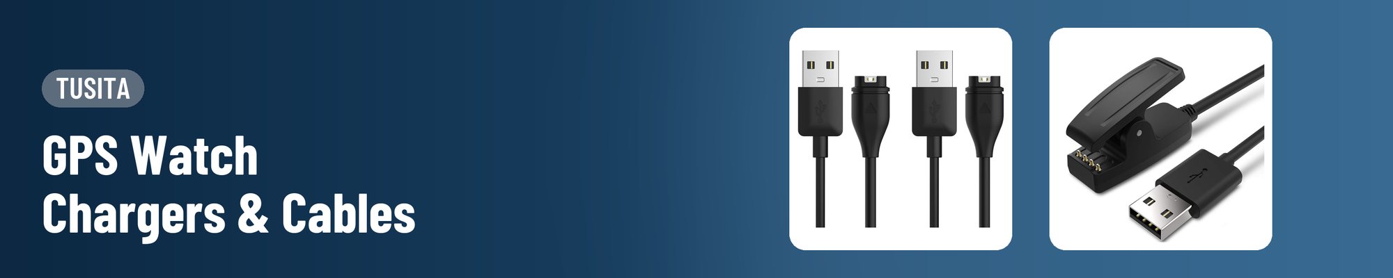 TUSITA GPS Watch Chargers & Cables banner