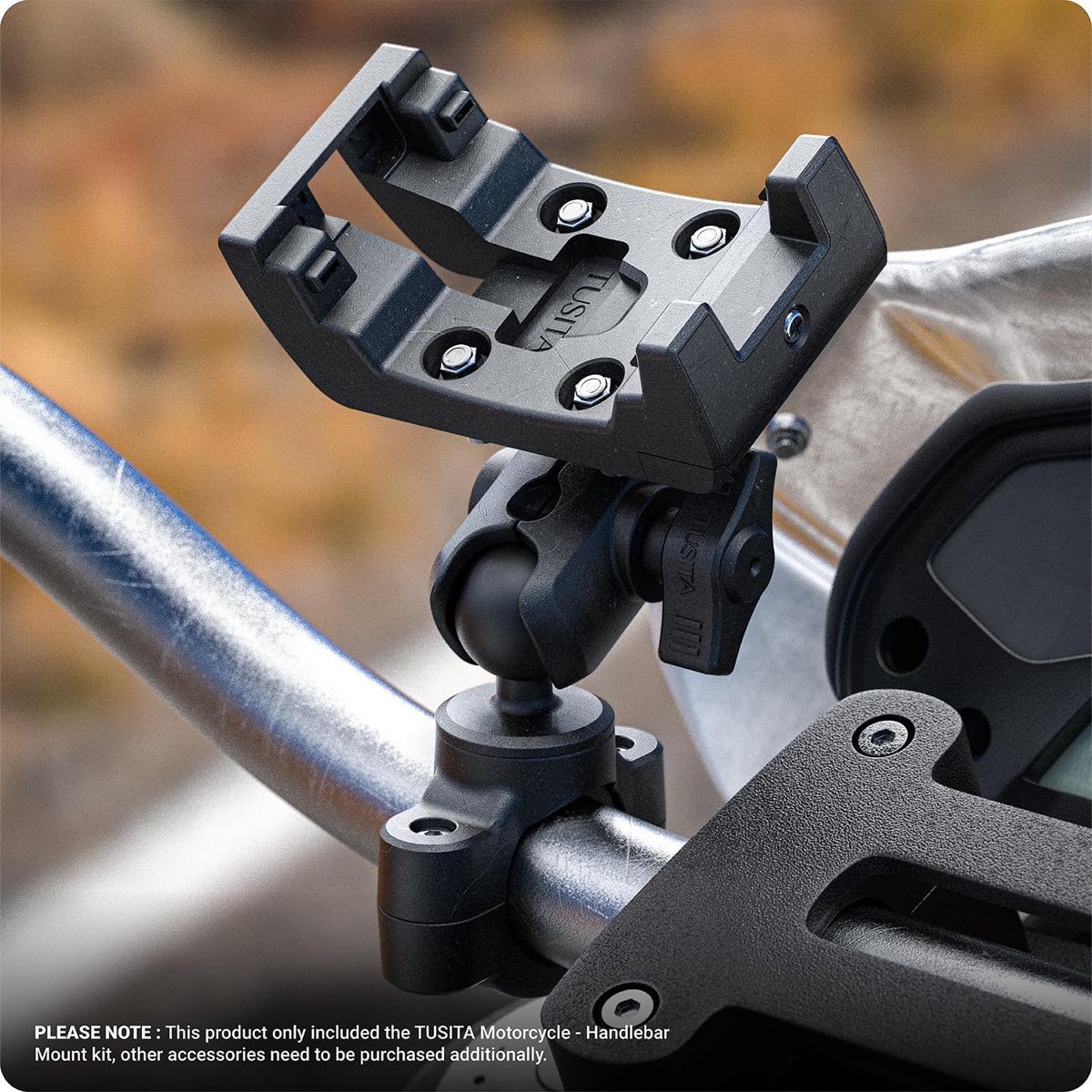 Motorcycle GPS Mount for Garmin Montana & zūmo XT — Handlebar Base Kit — view 4
